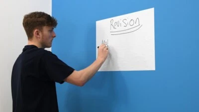 MAGIC WHITEBOARD | A2 | 5 SHEETS 42 x 60 cm | CREATE A WHITEBOARD FROM A ROLL!