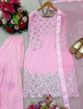 Pakistani Dress Salwar Kameez Readymade Pink Suit Indian Wedding Party Bollywood