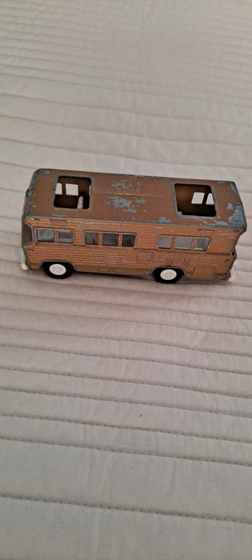 Vintage Tootsie Toy 1974 Camper Metal With Rubber Wheels