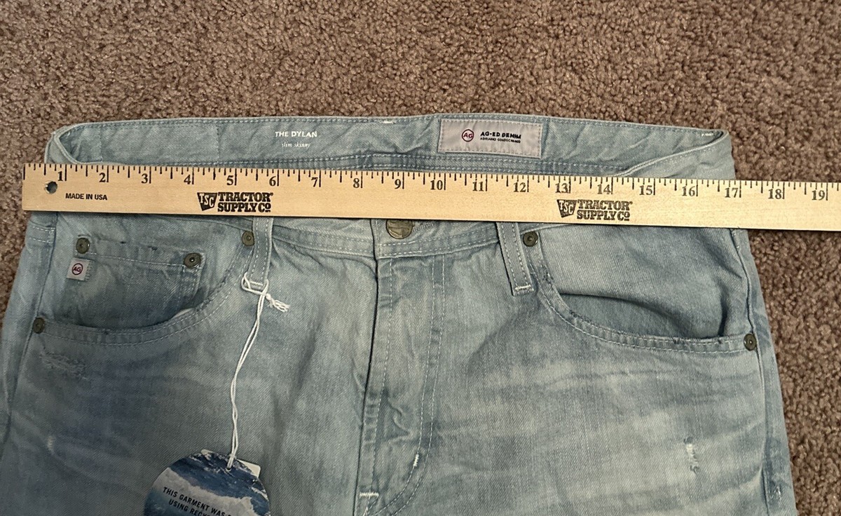 AG Adriano Goldschmied The Dylan Slim Skinny Jeans Light Blue