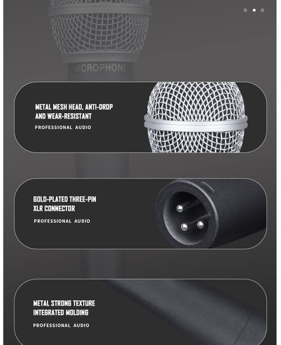 Weymic Wm58 Classic Style Dynamic Vocal Microphone Metal Body No Cable - Picture 6 of 6