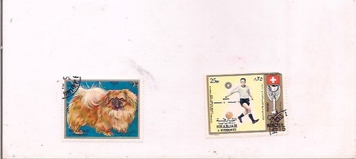 4 SHARJAH stamps.