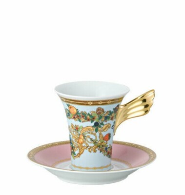 Versace Rosenthal Le Jardin de Versace Espresso Cup with Saucer | Casaburi 1938