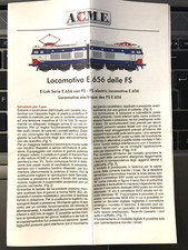 ACME ISTRUZIONI  LOCOMOTIVA E 656 FS USO E MANUTENZIONE