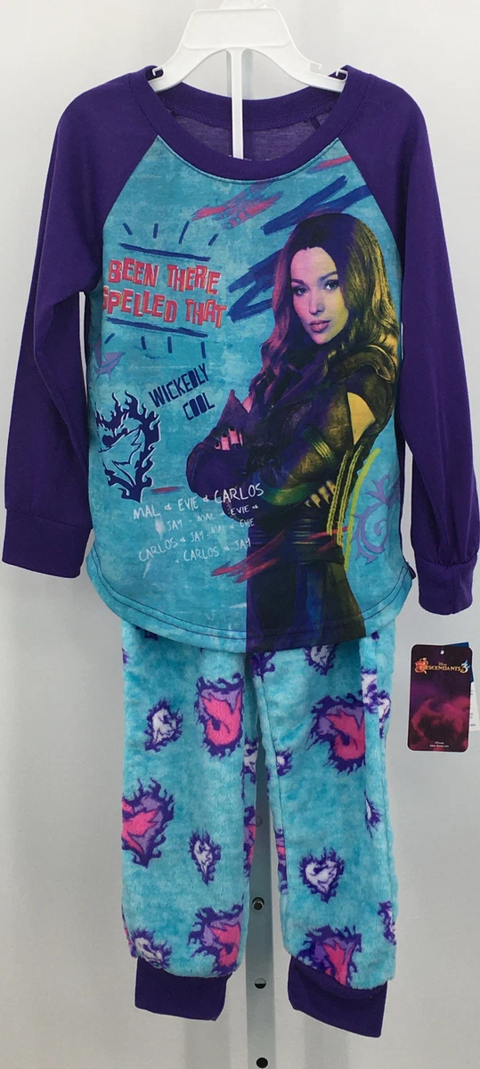 Disney Descendants 2 Piece Pajama Set Fleece Pants Long Sleeve 6 NWT AC6 6