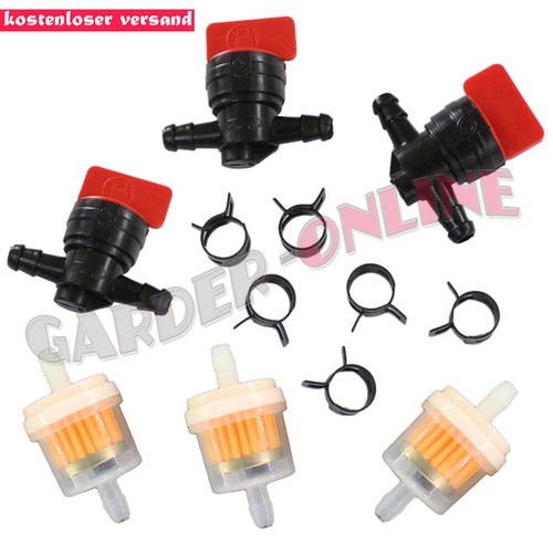 2X Universal Benzinhahn Für Roller Mofa Moped Für 6mm Benzinschlauch Neu Au