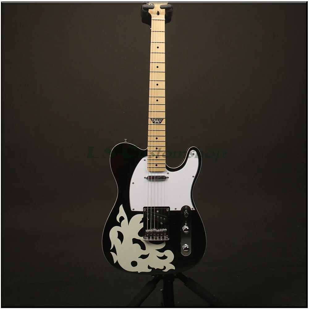LS Custom Shop In Stock Electric Guitar Black TL Chrome Hardware