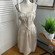 Universal Thread Sundress Womens XL Beige Sleeveless Midi Granola Minimalist