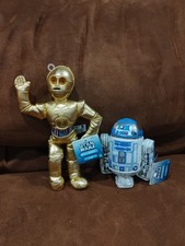 2004 Kenner C-3P0  R2-D2 Star Wars Buddies Gold Plush Beanie w/Tags New
