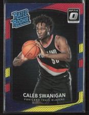 Caleb Swanigan 2017-18 Donruss Optic #175 Red and Yellow Portland Trail Blazers