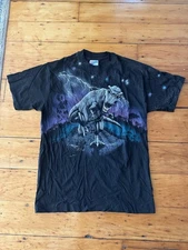 1990s Vintage T-Rex AOP Thunderbolt T Shirt Size M