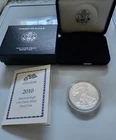 2010-W American Silver Eagle PROOF 1 Oz Silver - Coin & Box & COA