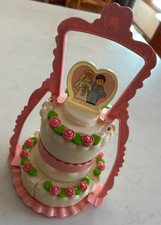 Vintage Fisher Price Fun with Food Create a Wedding and Birthday Cake Play Set 