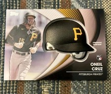 2022 TOPPS UPDATE ONEIL CRUZ COMMEMORATIVE BATTING HELMET Relic 
