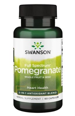 Swanson Premium Vollspektrum-Granatapfel, ganze Frucht und Samen 60 Kapseln