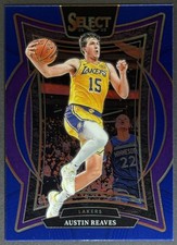 2024 Panini Select Austin Reaves Concourse Blue Retail #40 Lakers