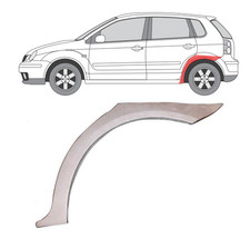 Für VW Polo 2001- 2009 5Tur Radlauf reparatur blech/ Links