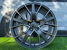 4 X 21 Inch 5x112 Audi Rs Style Grey Wheels : Fits For Audi A5 A6 A7 A8 Q7 Q8