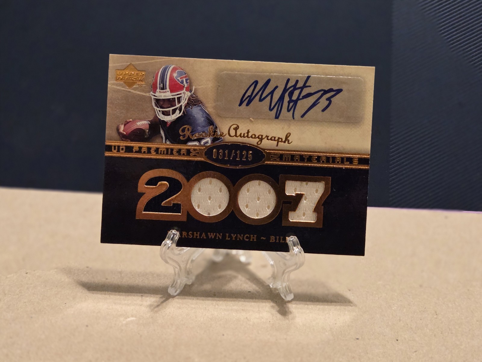 Marshawn Lynch Upper Deck Premier #157 Autograph