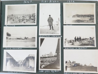 WW1 1915 - 1916 Photo Album. 139 Photos, Nearly All with Written Comments Below