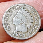 1893===Indian Head Penny---Free Ship
