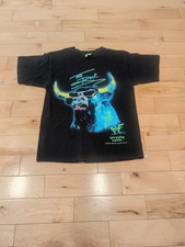 The Rock Vintage WWF 1999 Bull Shirt Usa Youth Med