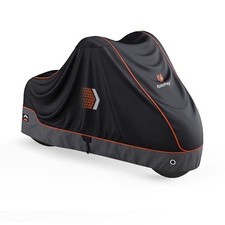 Motorcycle Cover All Season Universal XXL-96.5"Lx 41" Wx 50"H Blackorange
