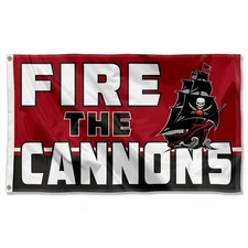 3x5 Foot Tampa Bay Buccaneers Fire The Cannons Flag