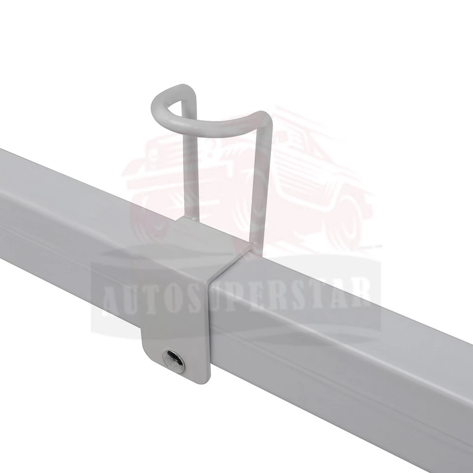 Barra transversal furgoneta 2 piezas 2 bar escalera portaequipajes de techo estante de acero envío rápido para Chevy Express Foto 4 de 4