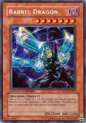 遊戯王 2004 Barrel Dragon Limited Edition Yugioh! LP Barrel Dragon - MC1-EN002 - Secret Rare - Limited