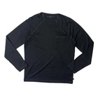 John Varvatos Shirt Mens M Medium Black Crew Neck Raglan Long Sleeve Pocket Tee