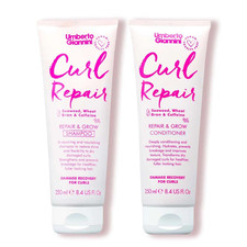 Umberto Giannini Curl Repair Shampoo + Conditioner Set, Vegan & Cruelty Free Rep