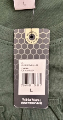 Wear N Run NEW YORK NY Tee – 3D look Hunter Green – Size L – Streetwear Vibes - Picture 6 of 7