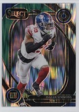 2024 Panini Select Club Level Black & Green Shock Prizm Isaiah Simmons #261 c2s