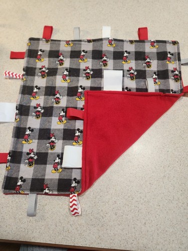 New, Handmade Fleece,Flannel,Snuggle,Taggy, Security Baby Blanket - Picture 1 of 3