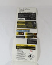 2003 Saab 9-3 Warning Caution Labels Information Stickers 93 Genuine OEM