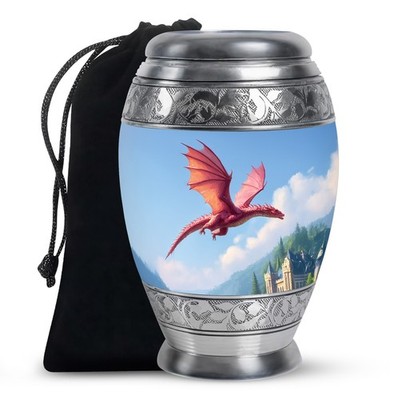 Flying Dragon Urn For Ashes For Female & Men Adult Large (10 Inch)