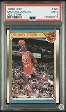 1988-89 Fleer All-Star Basketball #120 Michael Jordan Chicago Bulls HOF PSA 9