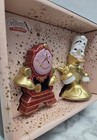 NEW Disney Princess Hand Painted Cogsworth & Lumiere Salt & Pepper Shaker Set — photo 5