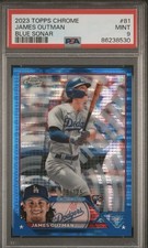 2023 Topps Chrome - James Outman #81 Blue Sonar Refractor /125 (RC)