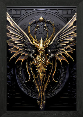 Golden Dragon Sovereign gerahmtes Wandbild Poster Leinwanddruck Bild