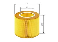 Luftfilter Bosch 1 457 433 590 Filtereinsatz FüR Saab YS3E Biopower Turbo Tid