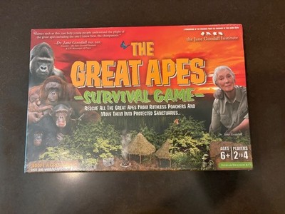SEALED The Great Apes Survival Board Game Dr Jane Goodall Institute