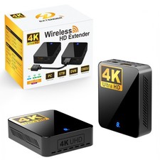 Trasmettitore e Ricevitore HDMI Wireless 4K 30Hz, 400FT/120M Lungo Raggio, 9 Regolazioni