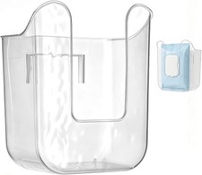 Wall Mounted Wipe Holder White Flushable Dispenser Non Slip Tissue Box For