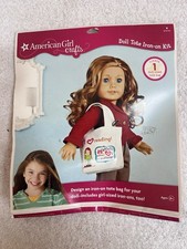 American Girl doll Crafts Doll Iron-on Kit Tote Bag DOLL TOTE SEALED