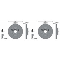 2X Textar PRO Bremsscheiben 320Mm InnenbelÜFtet Vorne Passend FüR Ford Tourneo T