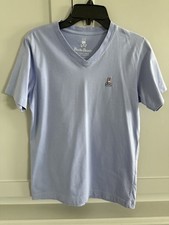 Psycho Bunny T Shirt Youth Boys Large 14/16 V Neck Purple Short Sleeve Pima