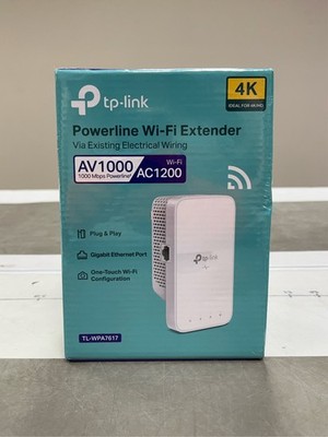 TP-Link Powerline Wi-Fi Extender (TL-WPA7617) - AV1000 Powerline Ethernet Adapte
