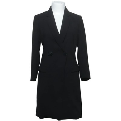 H&M, Mantel, Damen, Größe: 36, Schwarz, Polyester/Viskose, Einfarbig #4WY